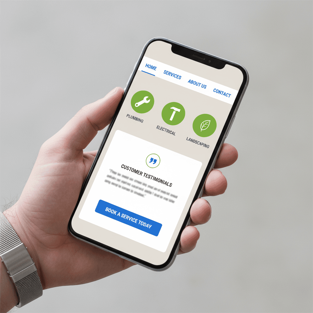 Retail website on mobile